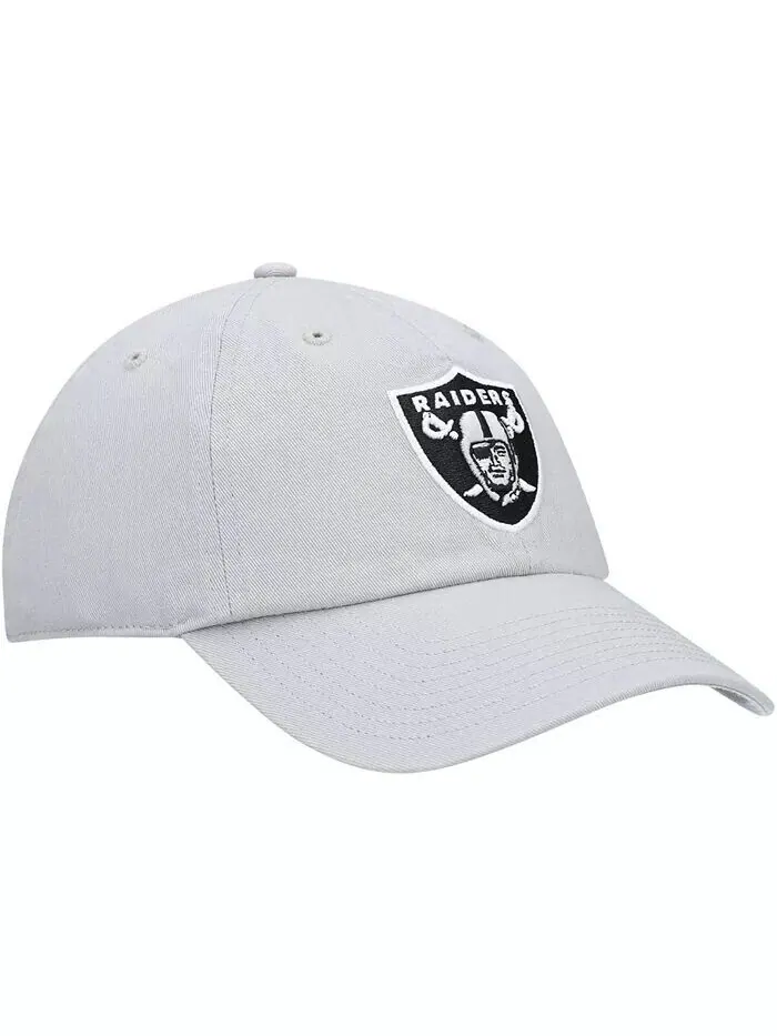 Мужская серая регулируемая кепка Las Vegas Raiders Secondary Clean Up '47 Brand — изображение 3 из 4