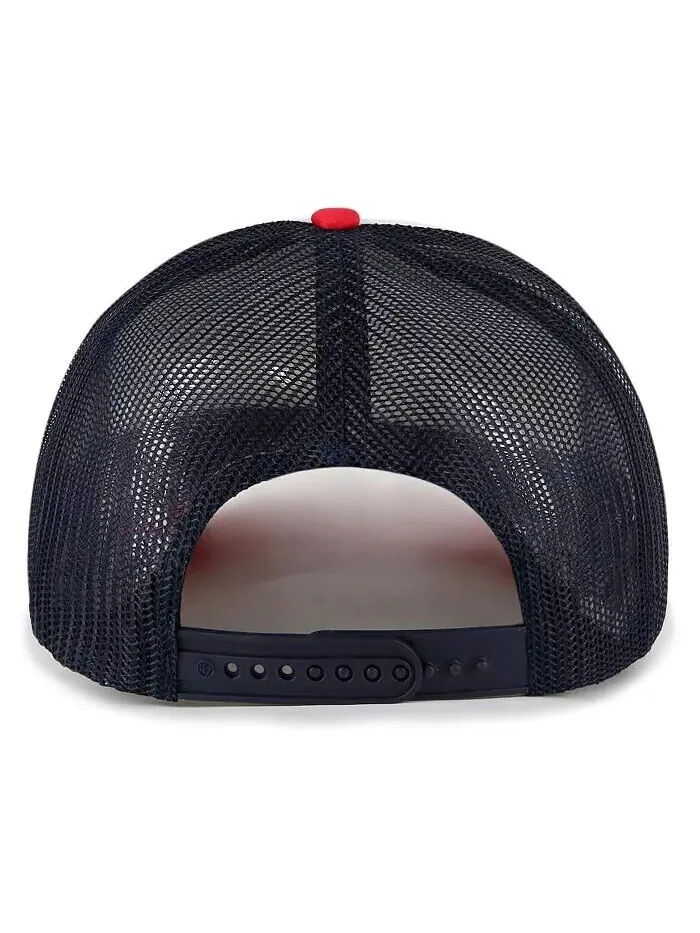 Мужская белая кепка Boston Red Sox из пенопласта с надписью Trucker Snapback '47 Brand — изображение 2 из 2