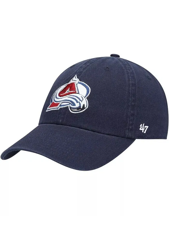 Мужская темно-синяя шапка Colorado Avalanche Team Clean Up Adjustable '47 Brand — изображение 1 из 4
