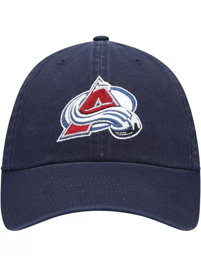 Мужская темно-синяя шапка Colorado Avalanche Team Clean Up Adjustable '47 Brand — изображение 2 из 4