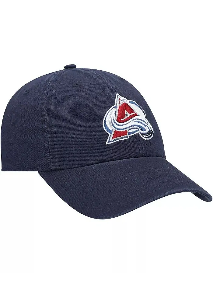 Мужская темно-синяя шапка Colorado Avalanche Team Clean Up Adjustable '47 Brand — изображение 3 из 4