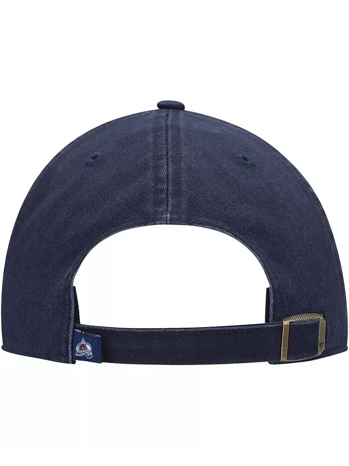 Мужская темно-синяя шапка Colorado Avalanche Team Clean Up Adjustable '47 Brand — изображение 4 из 4