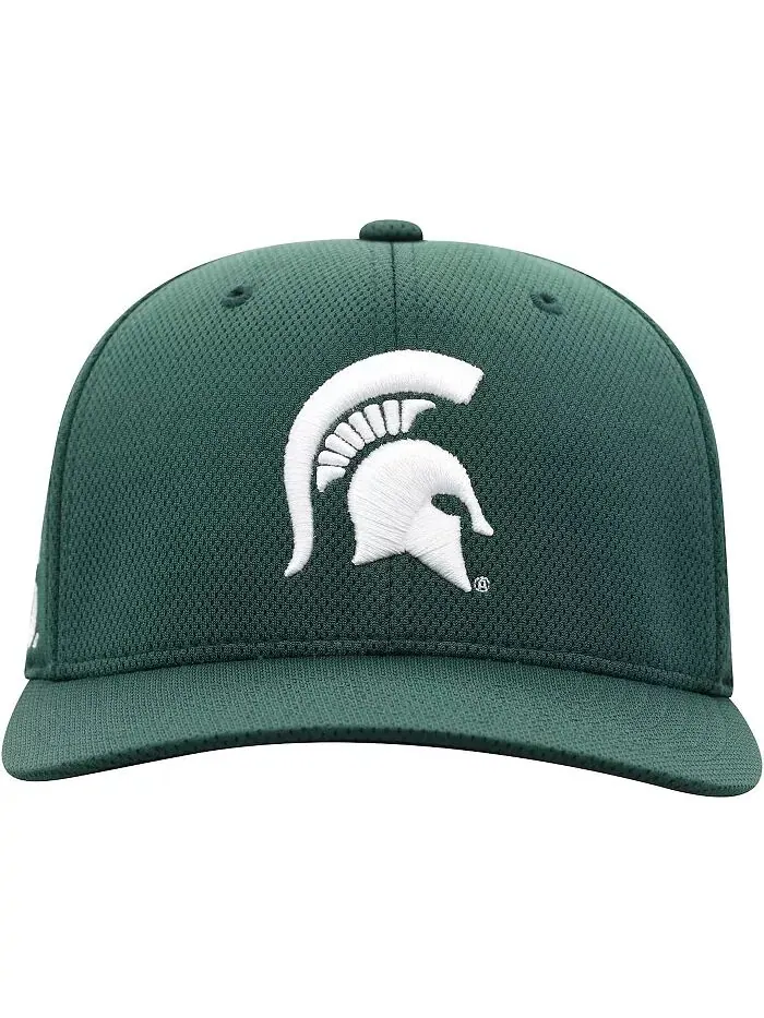 Мужская зеленая кепка Michigan State Spartans Reflex Logo Flex Top of the World — изображение 2 из 4