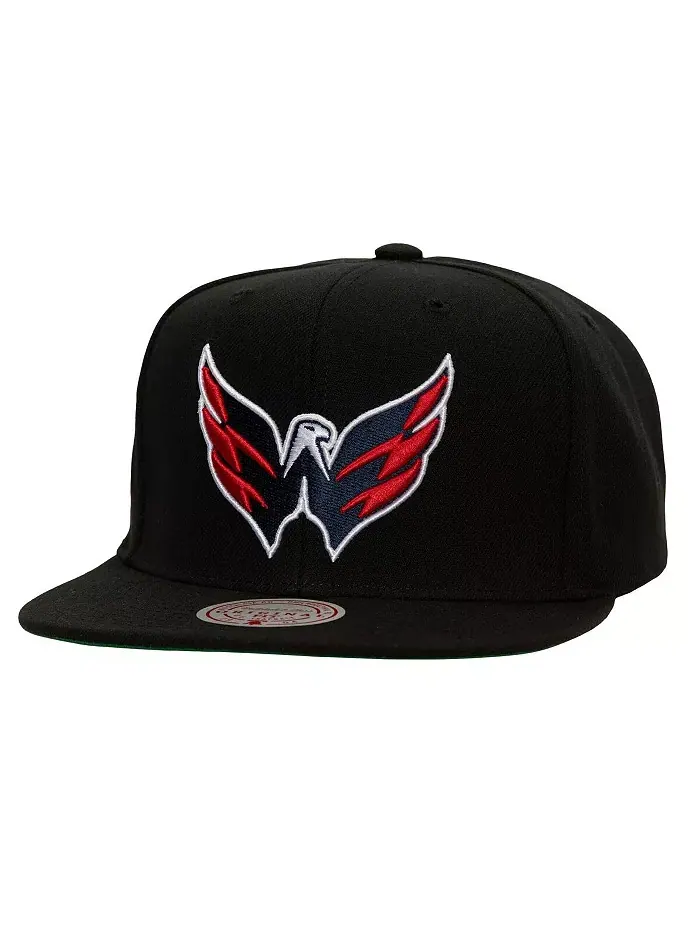 Мужская черная бейсболка Washington Capitals Core Top Spot Mitchell & Ness — изображение 1 из 4