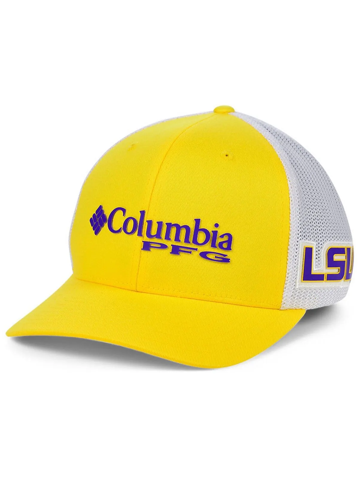 Эластичная кепка LSU Tigers PFG Columbia — изображение 1 из 3, золотистый/белый