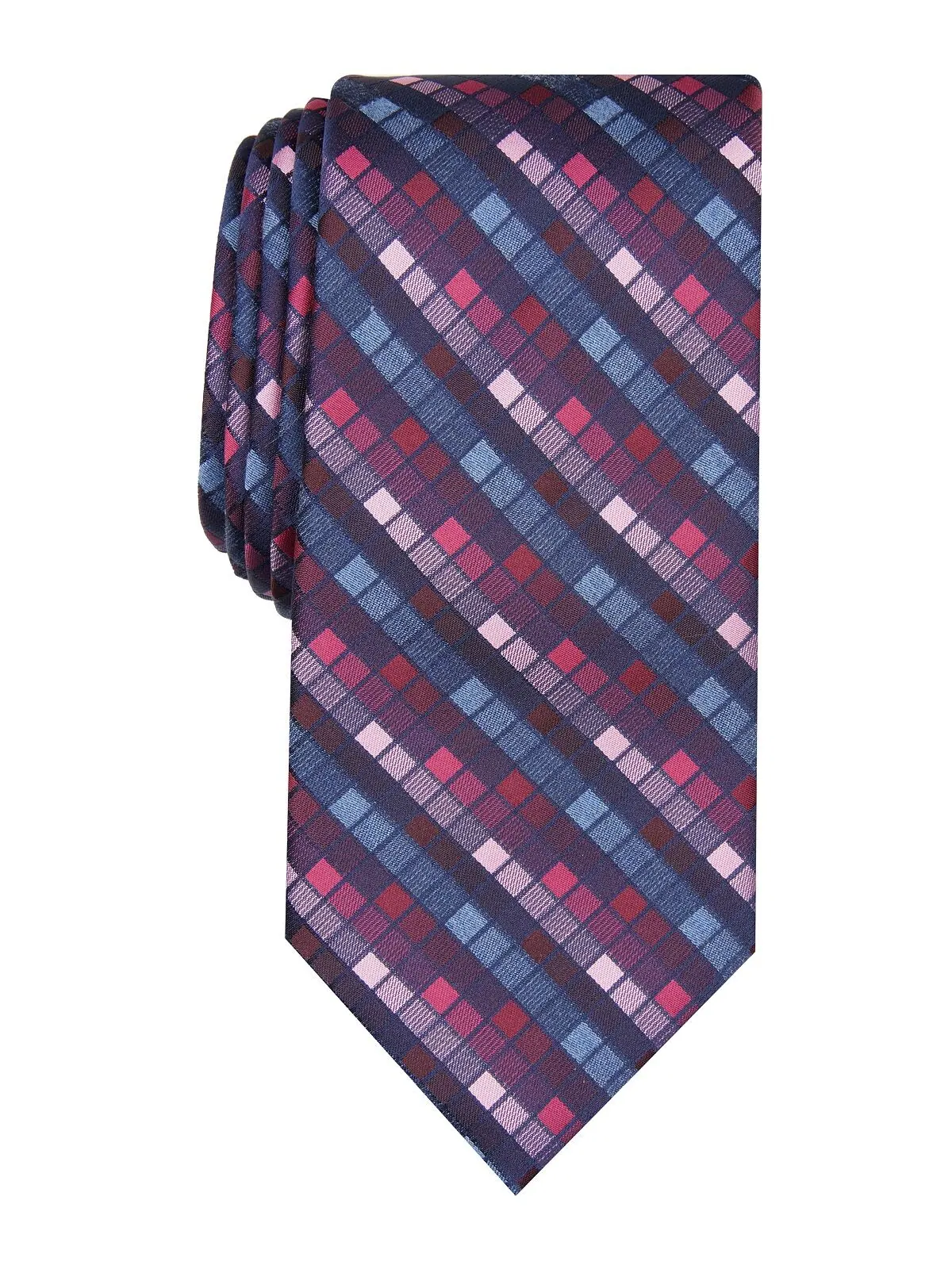 Мужской галстук Canehill Grid Perry Ellis — изображение 1 из 2, красный