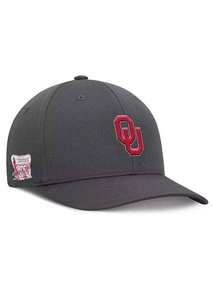 Мужская угольная кепка Oklahoma Sooners Reflex Logo Flex Top of the World — изображение 1 из 4