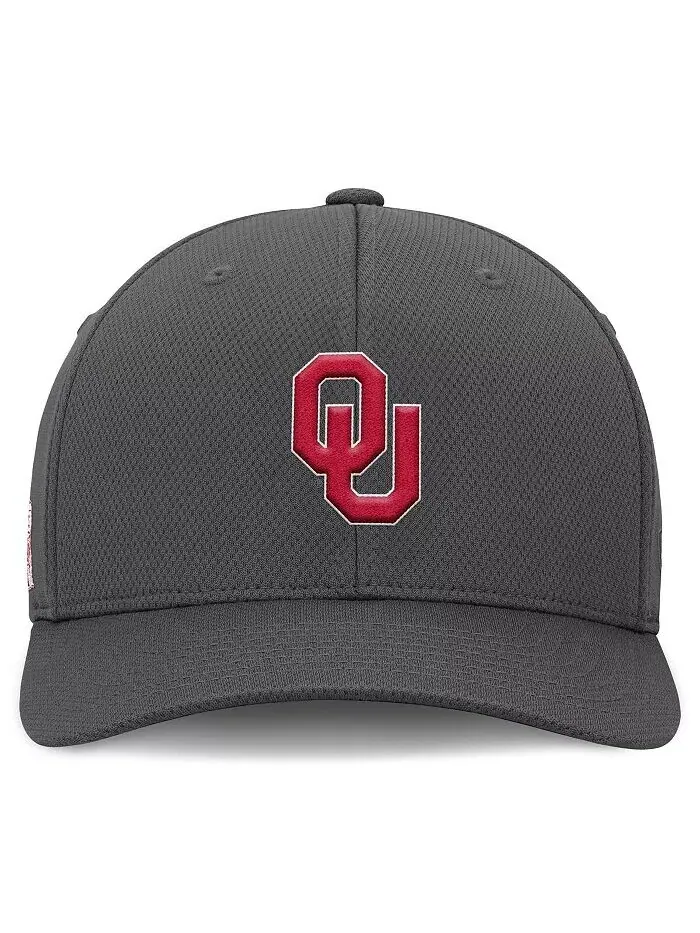 Мужская угольная кепка Oklahoma Sooners Reflex Logo Flex Top of the World — изображение 2 из 4