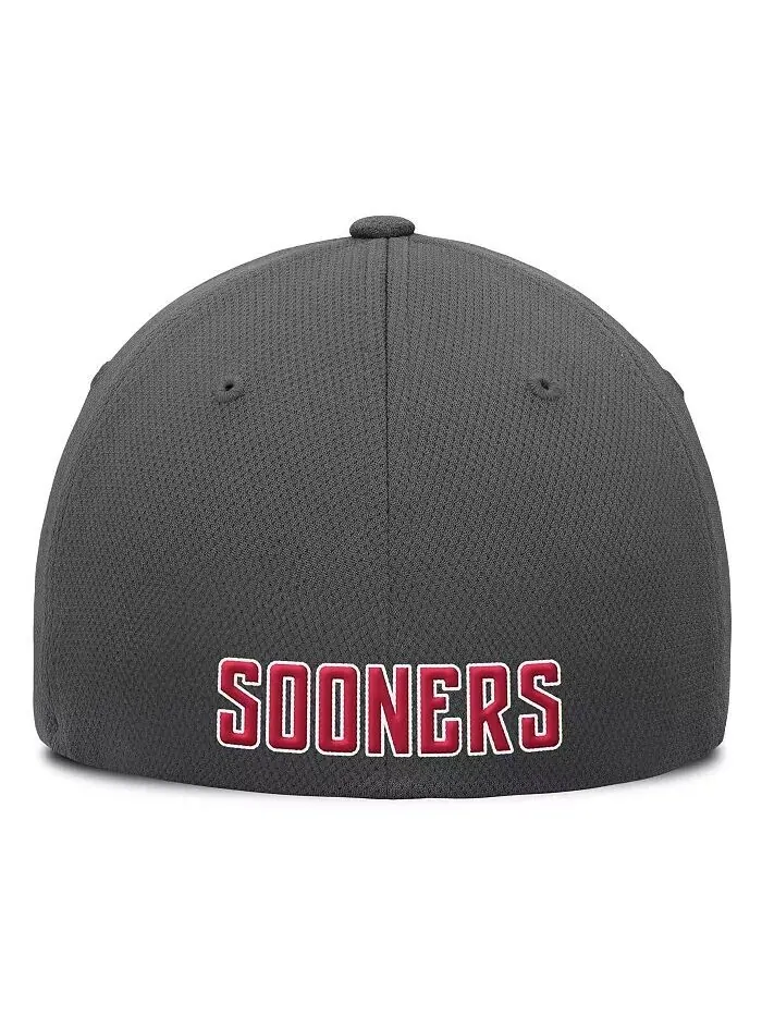 Мужская угольная кепка Oklahoma Sooners Reflex Logo Flex Top of the World — изображение 4 из 4
