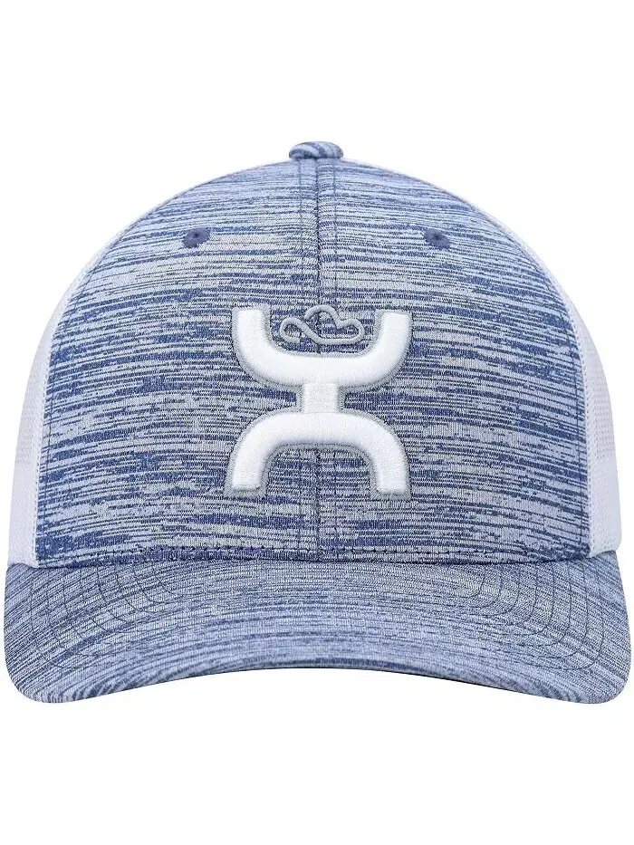 Мужская кепка Snapback из стерлингового цвета с синей пудрой цвета Хизер, белая Hooey — изображение 2 из 3