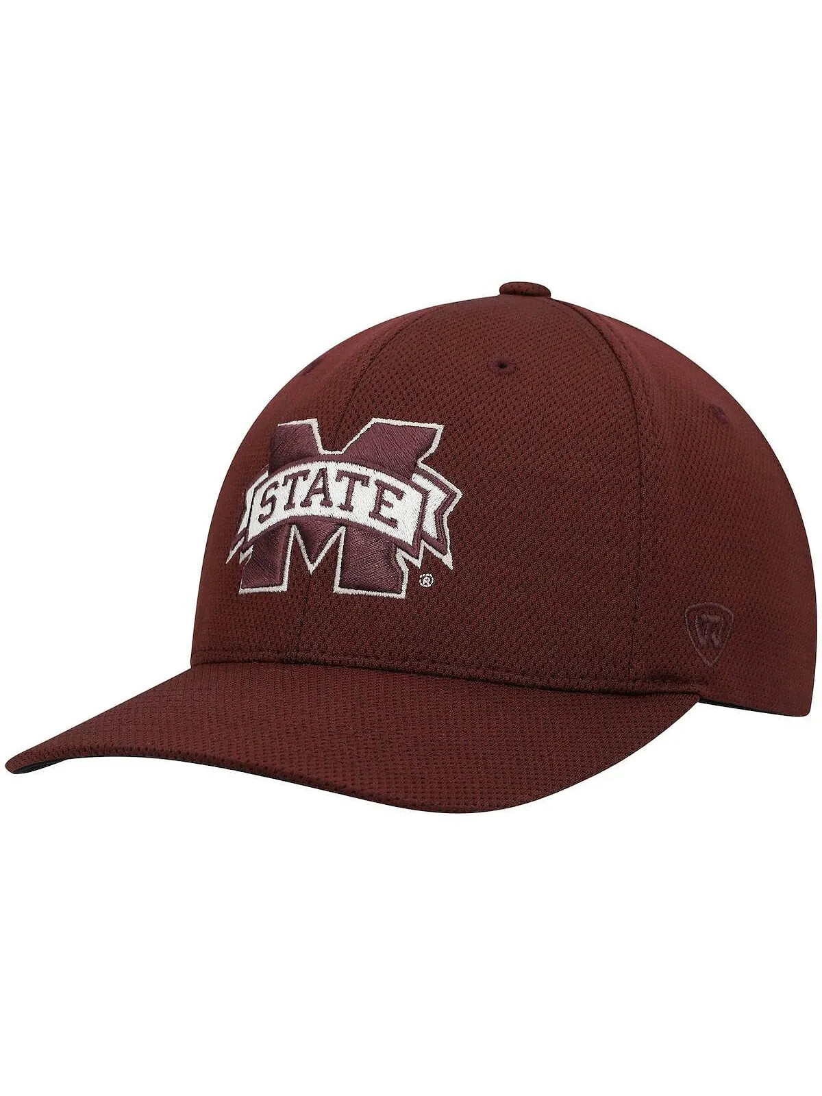 Мужская темно-бордовая шляпа с логотипом Mississippi State Bulldogs Reflex Flex. Top of the World