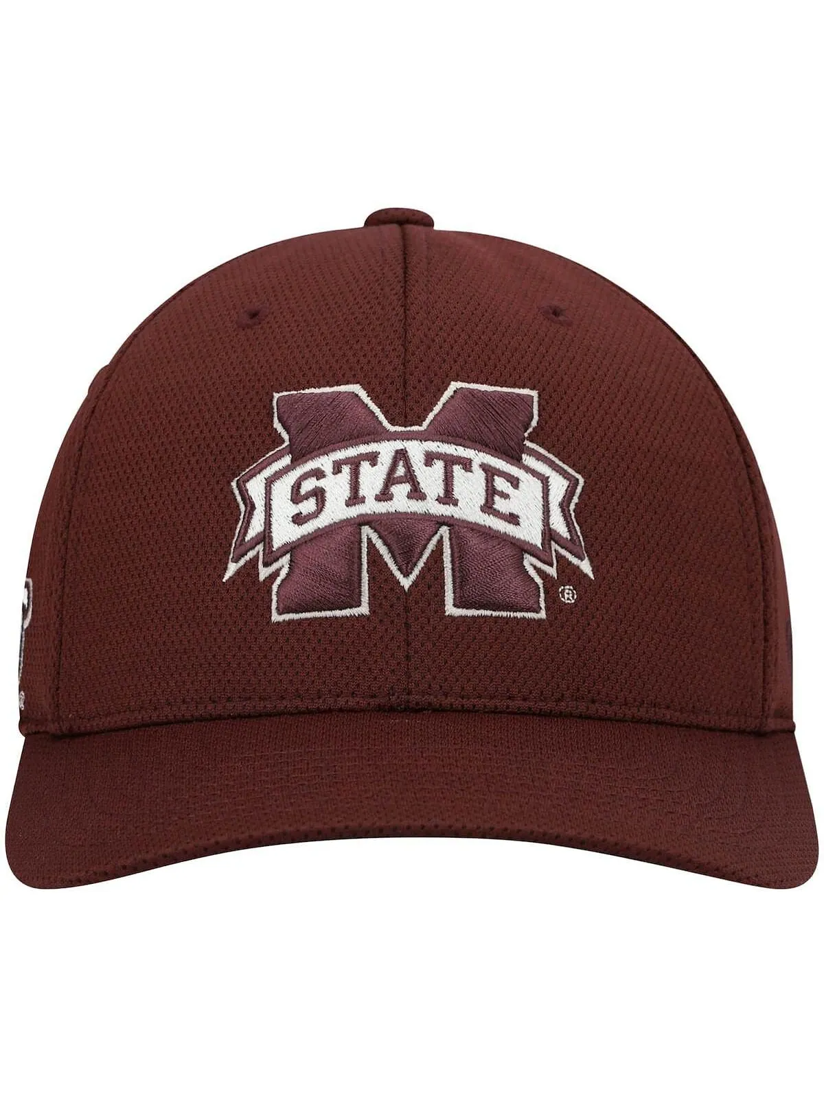 Мужская темно-бордовая шляпа с логотипом Mississippi State Bulldogs Reflex Flex. Top of the World — изображение 2 из 4