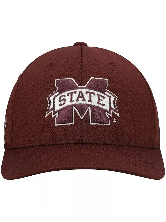 Мужская темно-бордовая шляпа с логотипом Mississippi State Bulldogs Reflex Flex Top Of The World — изображение 2 из 4