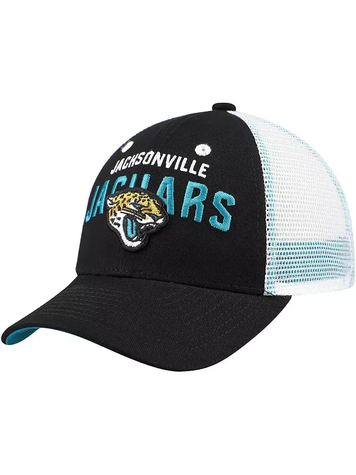 Детская регулируемая кепка-тракер Preschool Black Jacksonville Jaguars Core Lockup Outerstuff — изображение 1 из 4