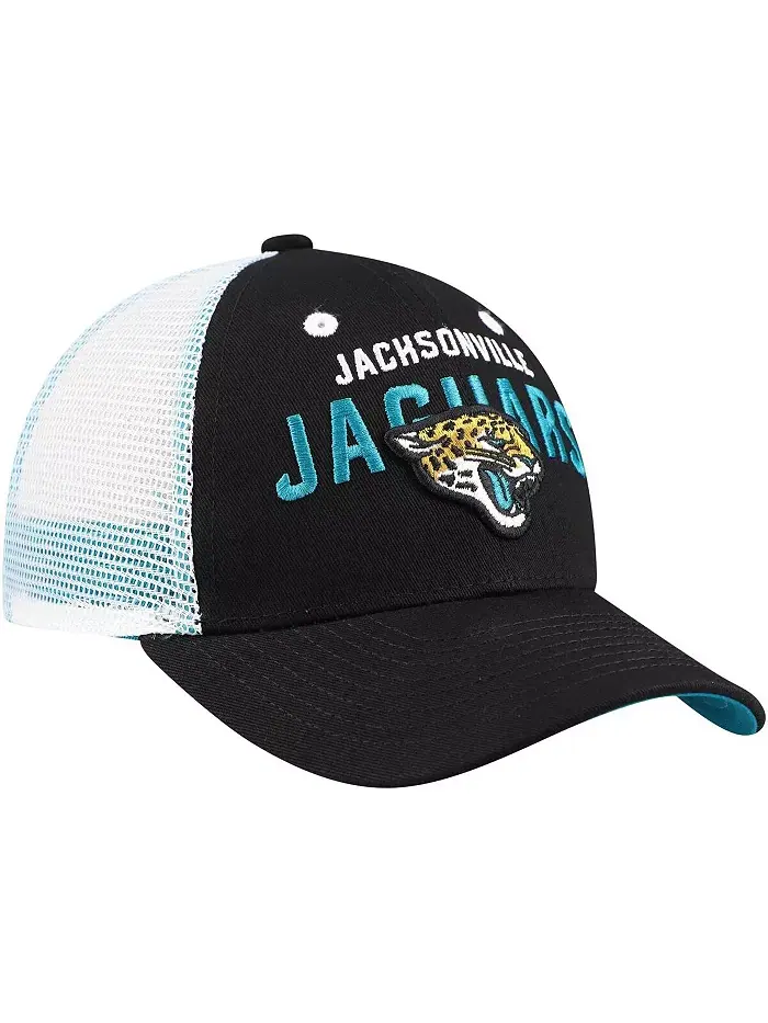 Детская регулируемая кепка-тракер Preschool Black Jacksonville Jaguars Core Lockup Outerstuff — изображение 3 из 4