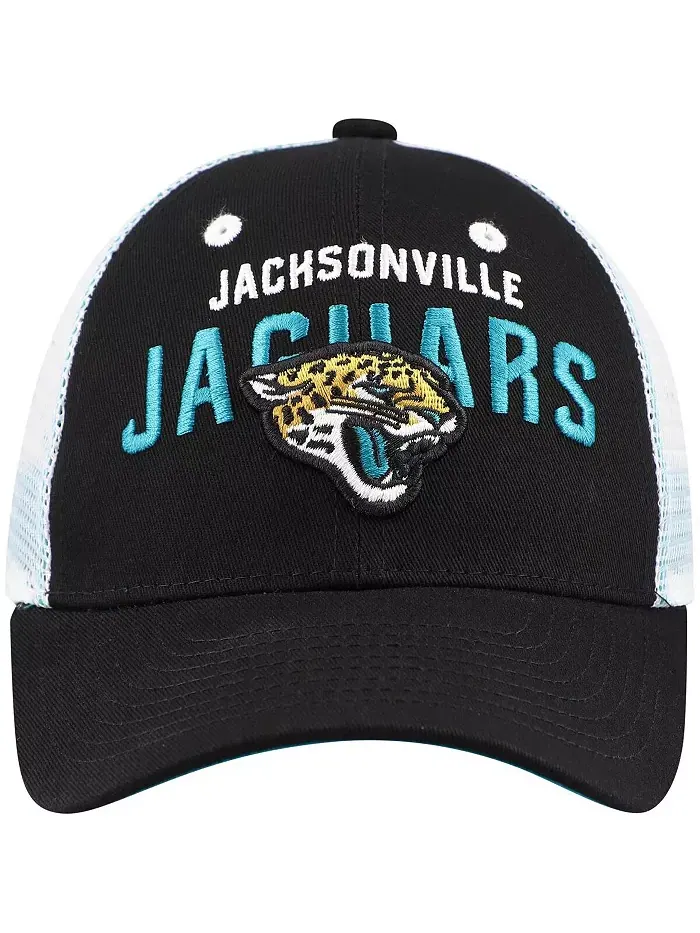 Детская регулируемая кепка-тракер Preschool Black Jacksonville Jaguars Core Lockup Outerstuff — изображение 4 из 4