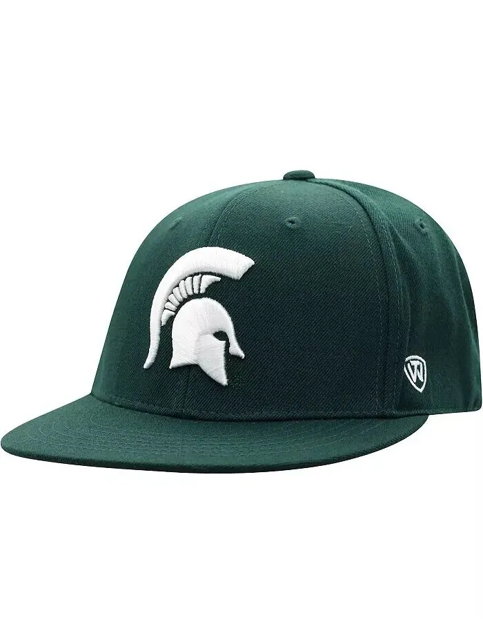 Мужская зеленая приталенная шляпа цвета команды Michigan State Spartans Team Top Of The World — изображение 1 из 4