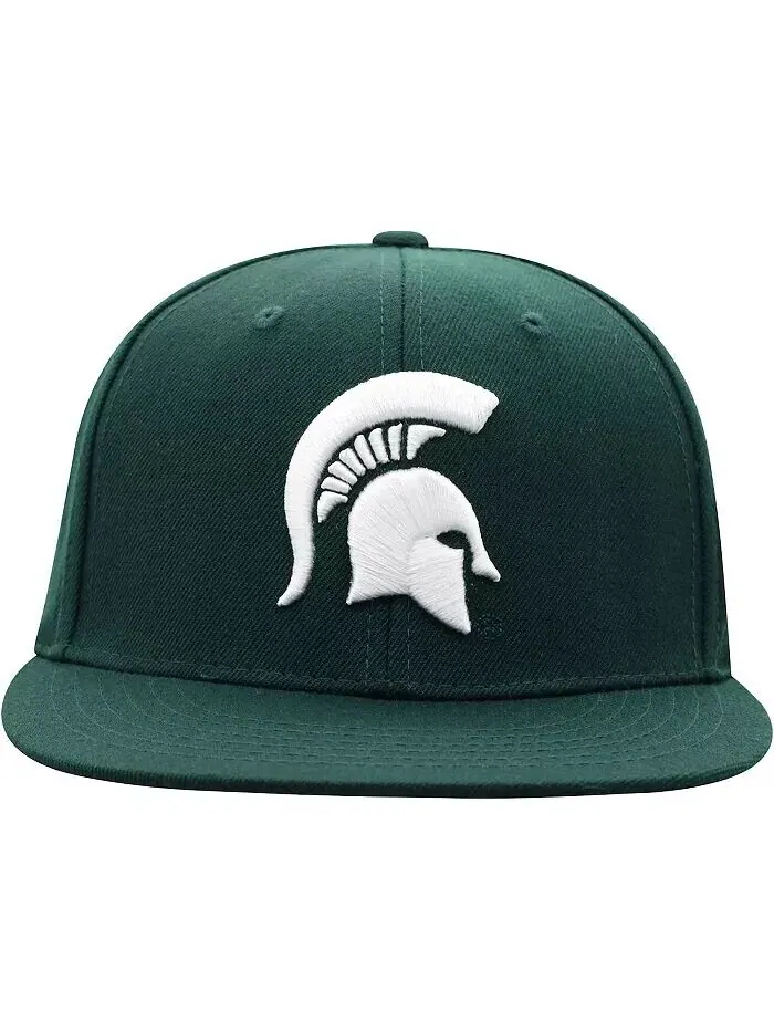 Мужская зеленая приталенная шляпа цвета команды Michigan State Spartans Team Top Of The World — изображение 2 из 4