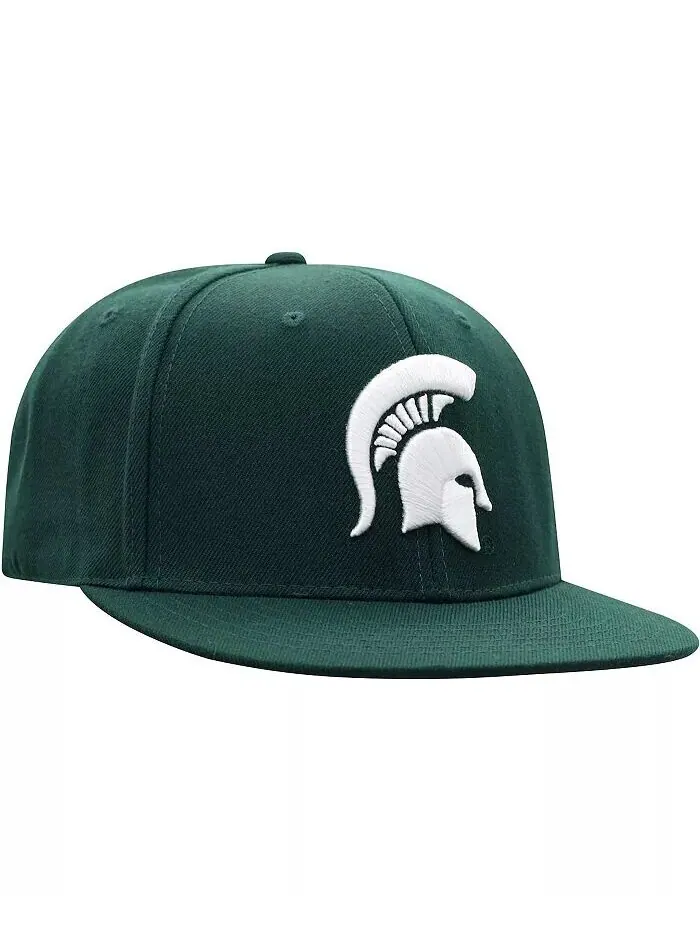 Мужская зеленая приталенная шляпа цвета команды Michigan State Spartans Team Top Of The World — изображение 3 из 4