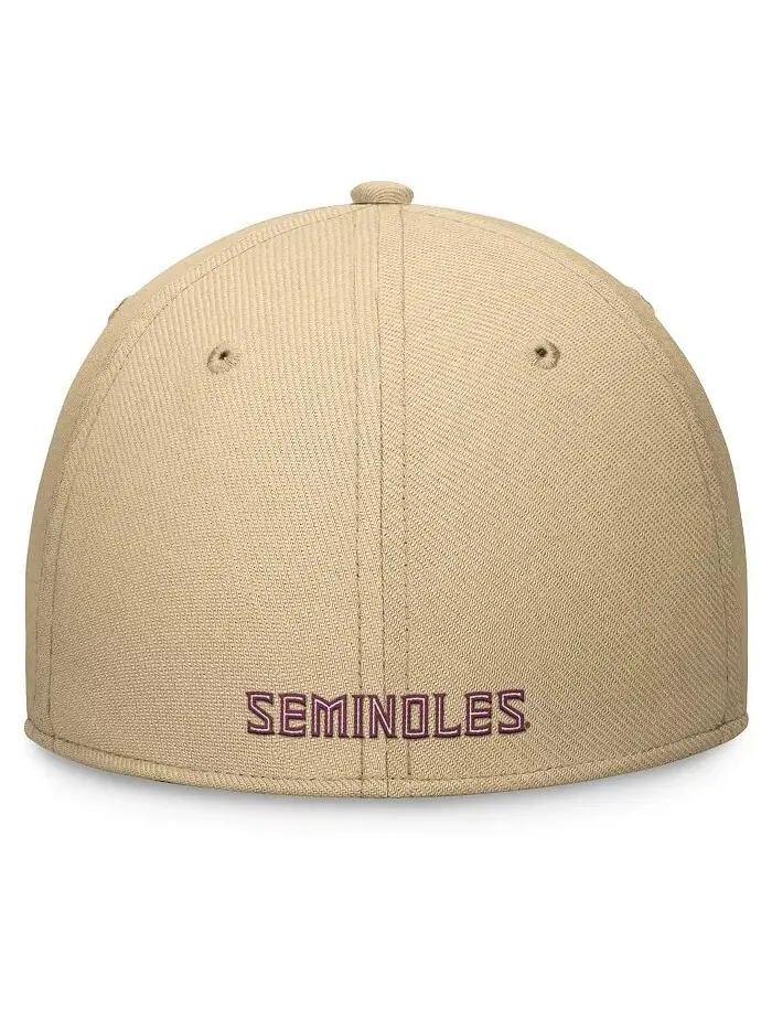 Мужская золотая бейсболка Florida State Seminoles 2024 On-Field Swoosh Flex Nike — изображение 4 из 4