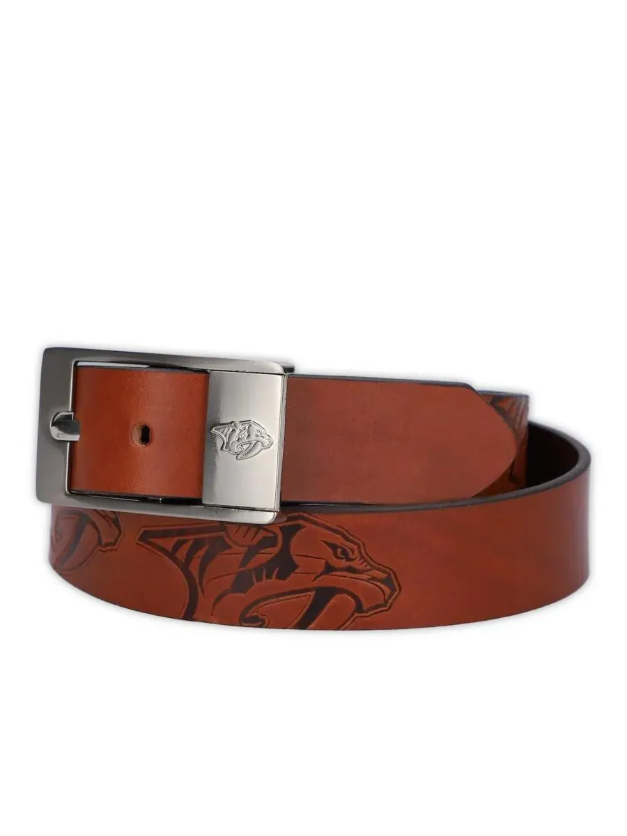Eagles Wings Мужской пояс Brandish Belt команды Nashville Predators — коричневый