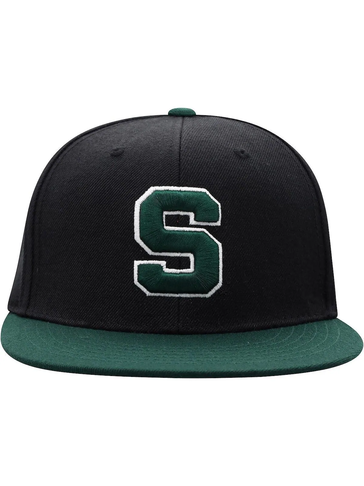 Мужская черно-зеленая двухцветная приталенная шляпа Michigan State Spartans Team Color Top of the — изображение 4 из 4