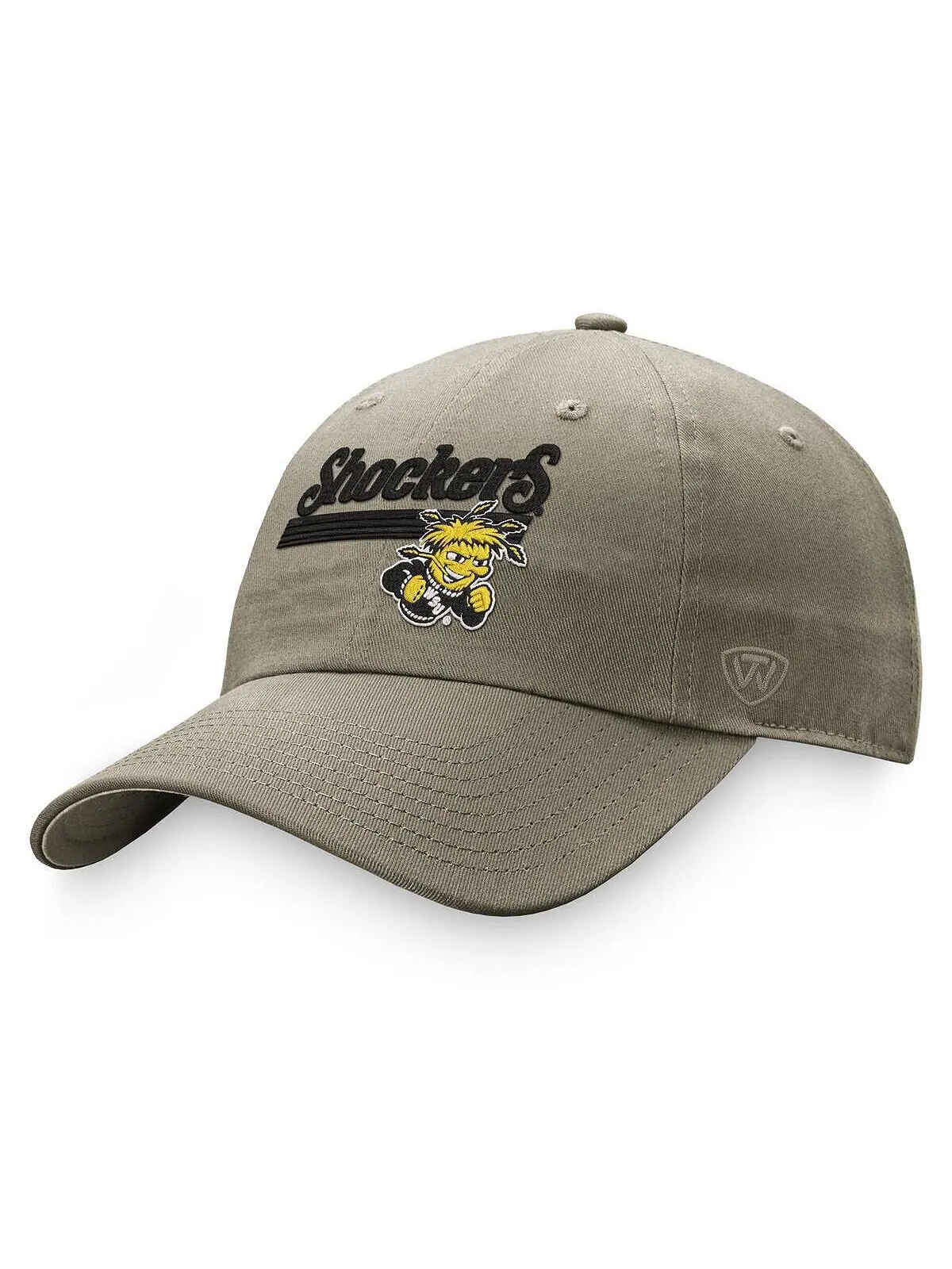 Мужская регулируемая шляпа цвета хаки Wichita State Shockers Slice Top of the World — изображение 1 из 2