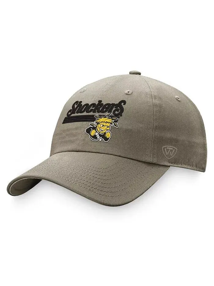 Мужская регулируемая шляпа цвета хаки Wichita State Shockers Slice Top Of The World — изображение 1 из 2