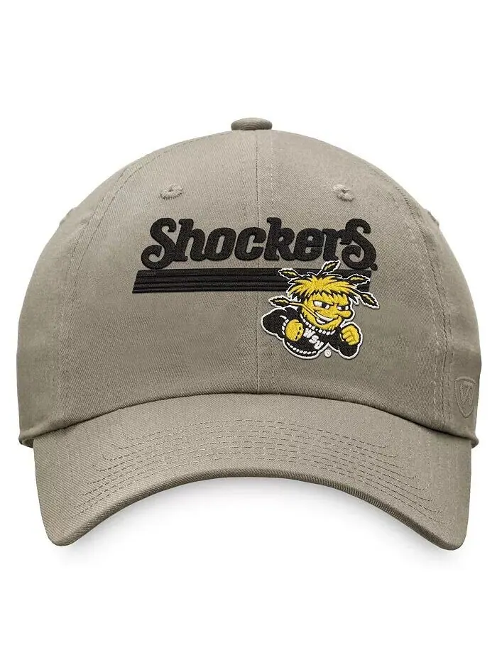 Мужская регулируемая шляпа цвета хаки Wichita State Shockers Slice Top Of The World — изображение 2 из 2