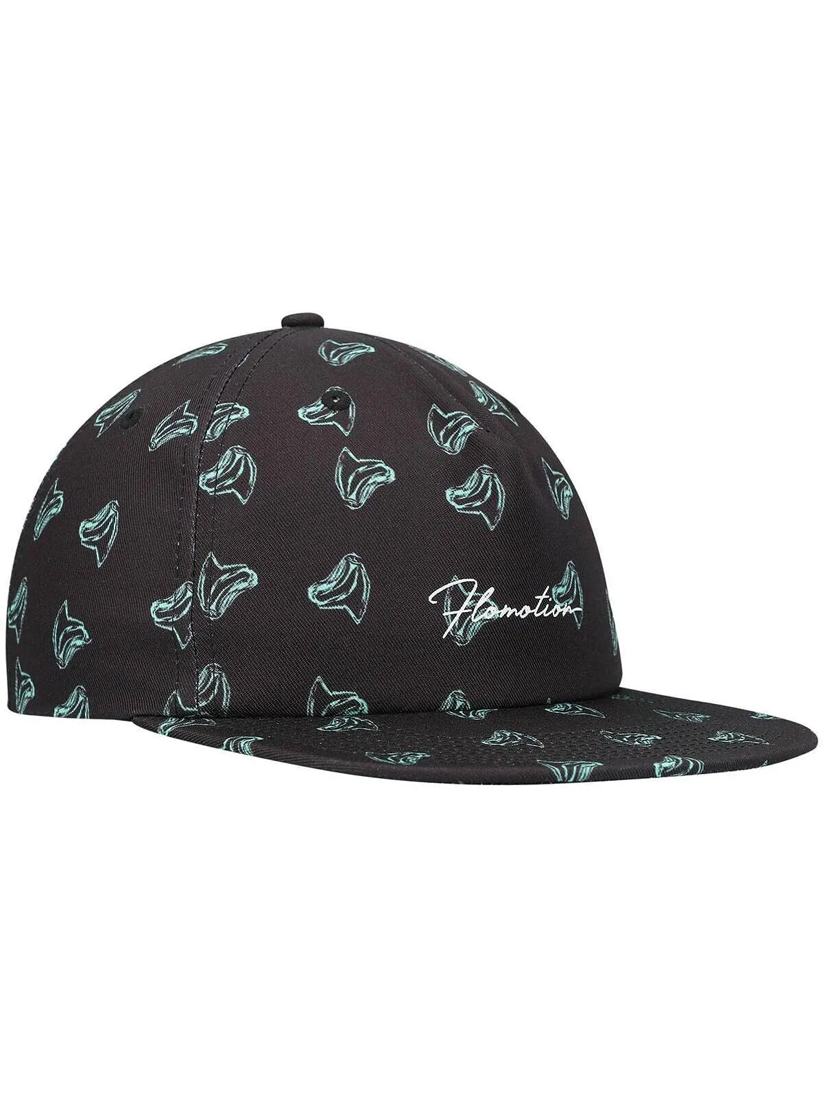 Мужская черная кепка с зубами Snapback Flomotion — изображение 3 из 4, черный