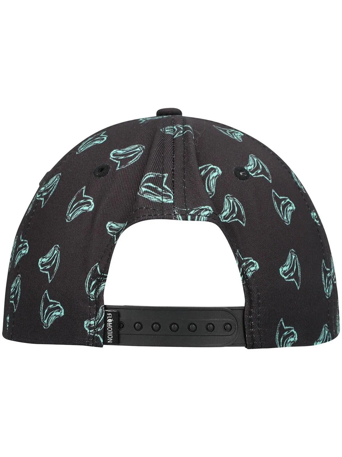 Мужская черная кепка с зубами Snapback Flomotion — изображение 4 из 4, черный