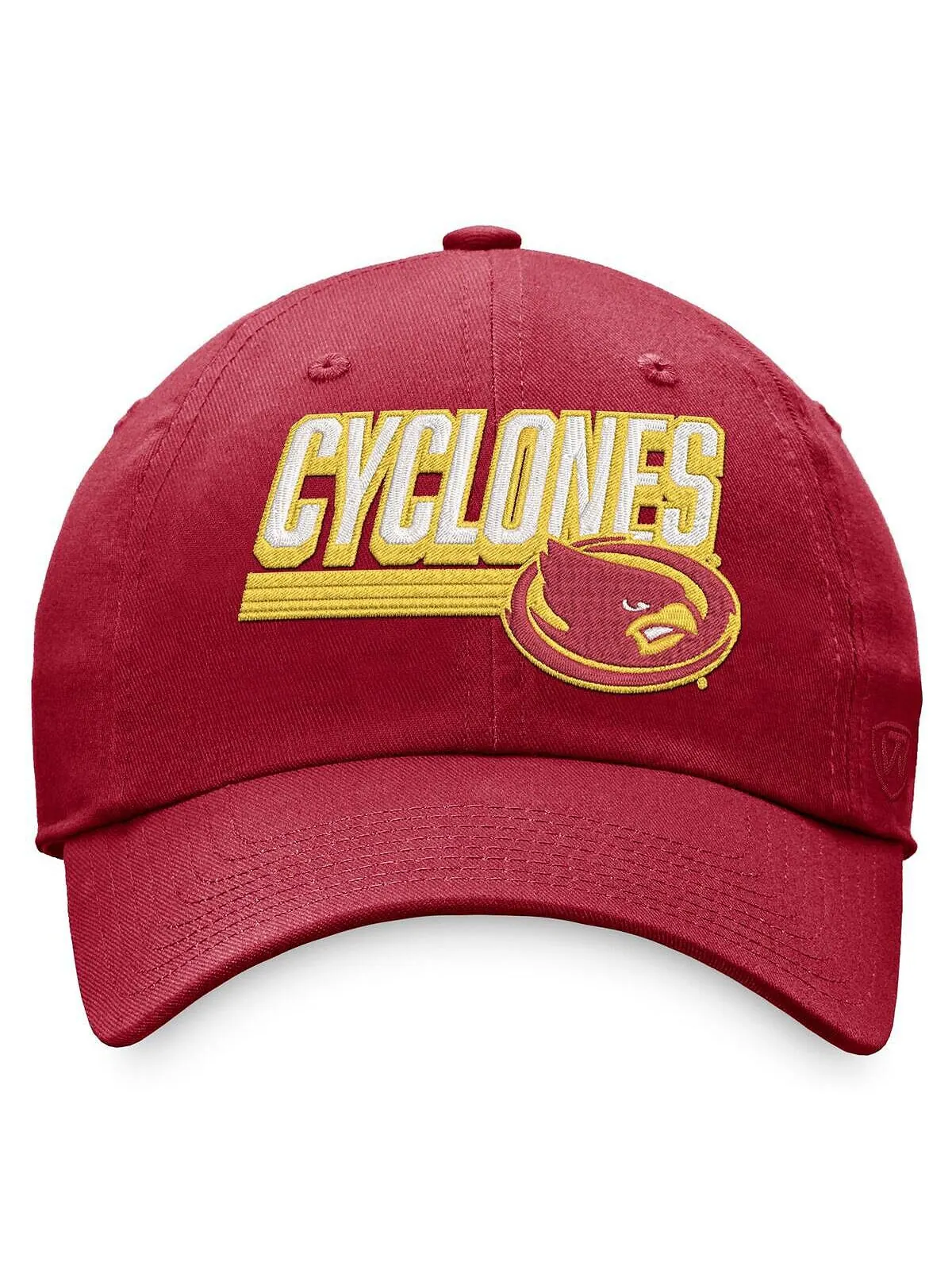 Мужская регулируемая шляпа Cardinal Iowa State Cyclones Slice Top of the World — изображение 2 из 2, красный