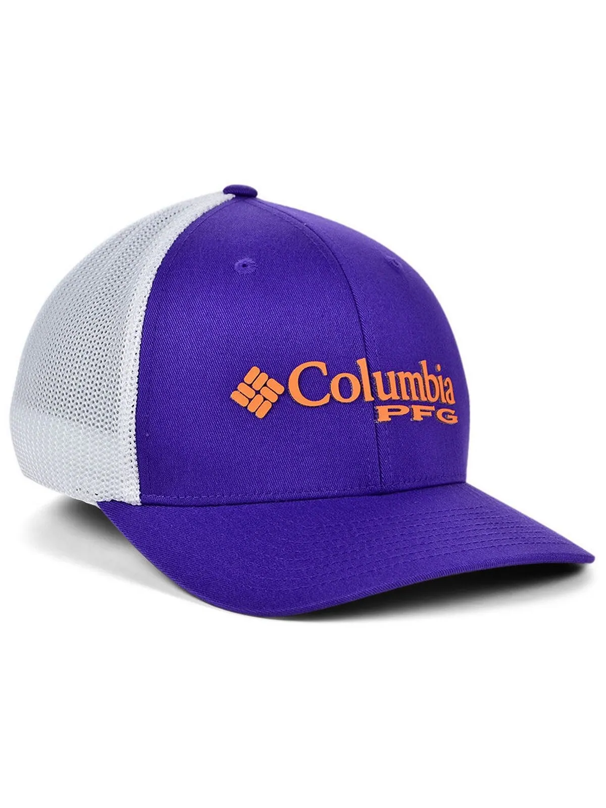 Эластичная кепка Clemson Tigers PFG Columbia — изображение 2 из 3, фиолетовый/белый