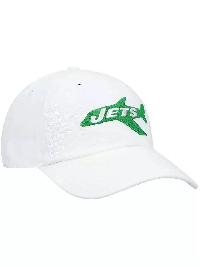 Мужская белая регулируемая кепка New York Jets Clean Up Legacy '47 Brand — изображение 3 из 4