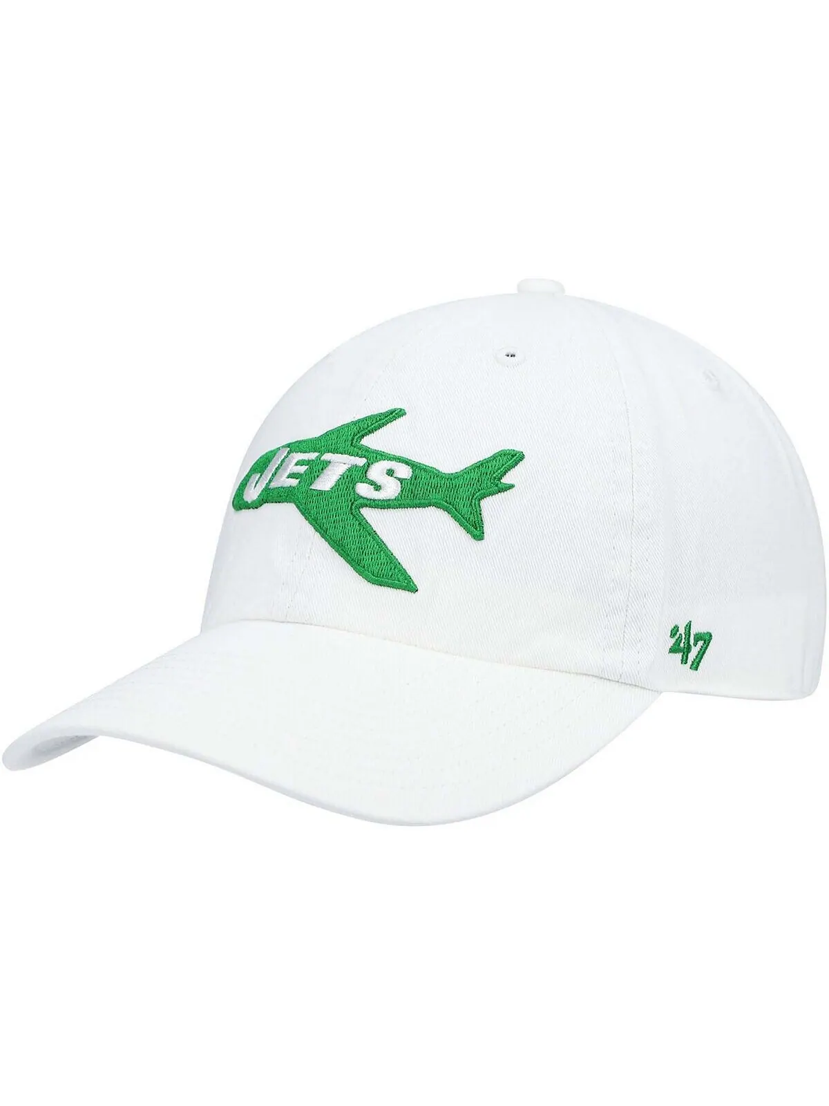 Мужская белая регулируемая кепка New York Jets Clean Up Legacy '47 Brand — изображение 1 из 4, белый