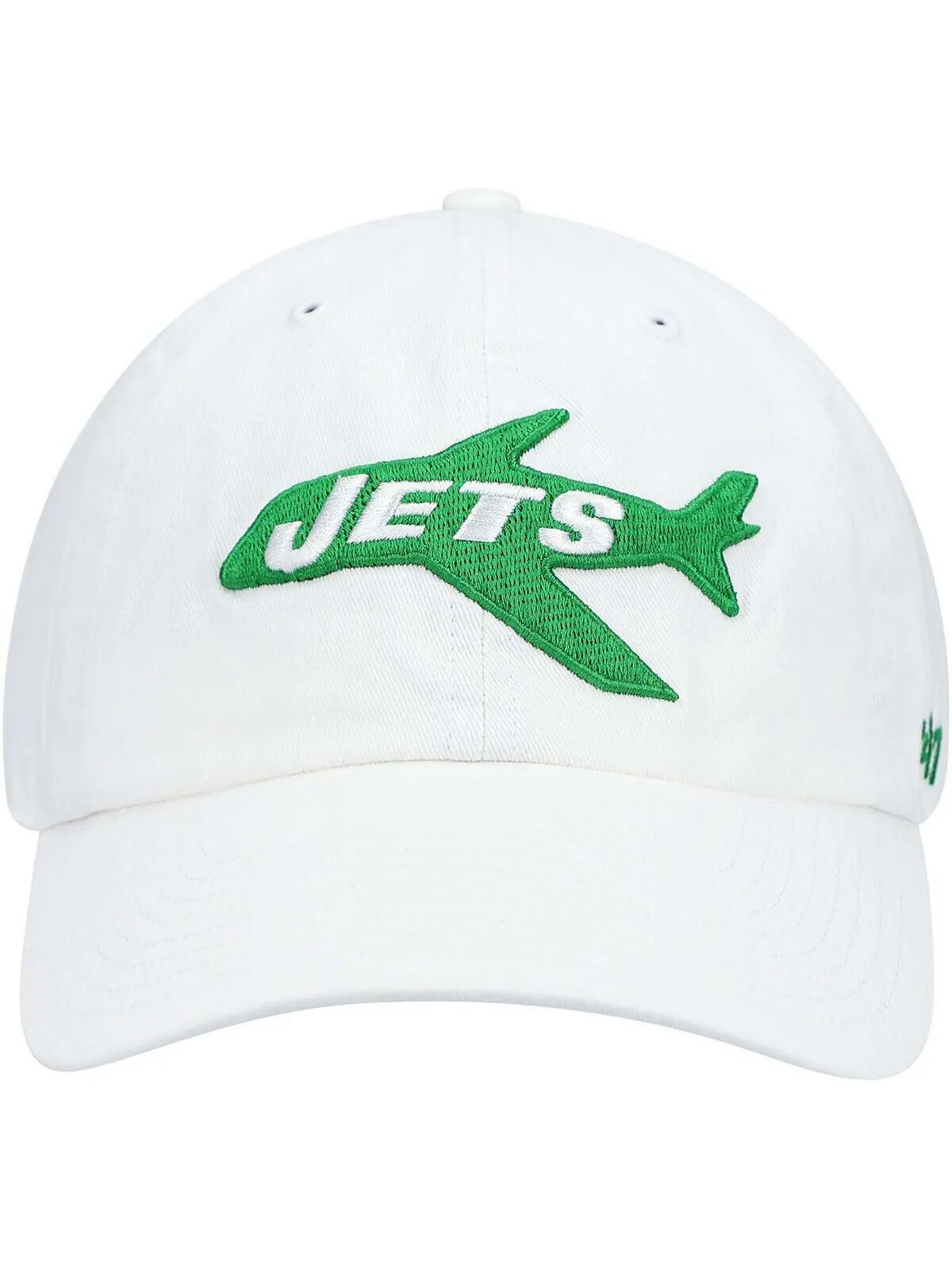 Мужская белая регулируемая кепка New York Jets Clean Up Legacy '47 Brand — изображение 2 из 4, белый