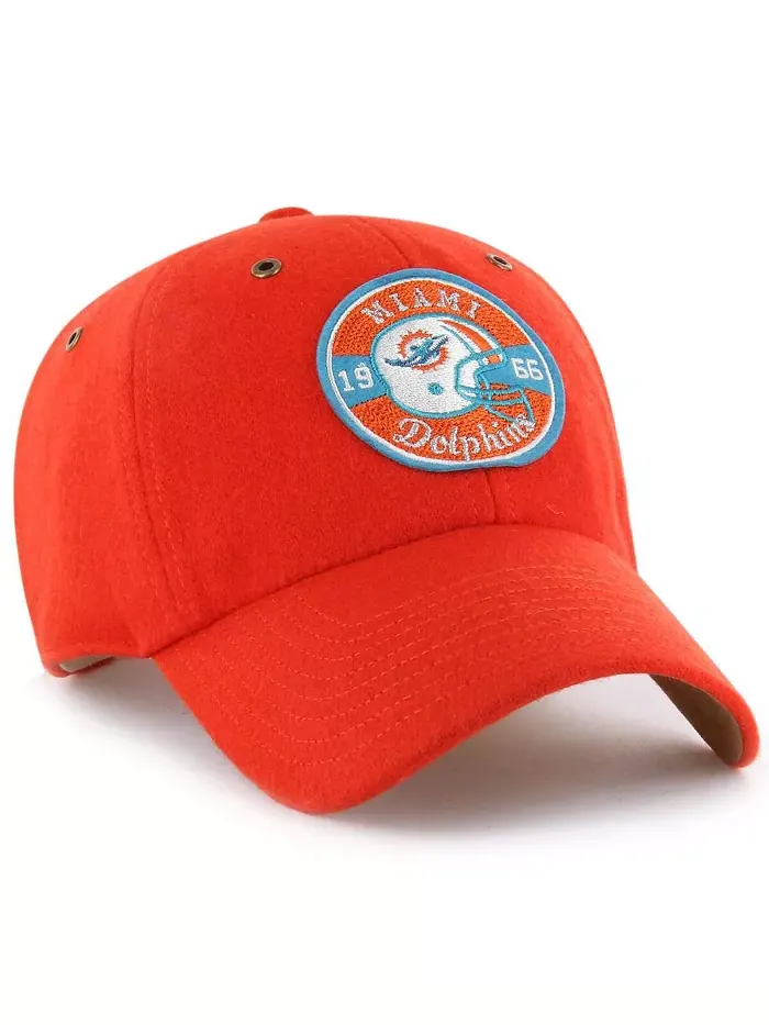 Мужская и женская оранжевая бейсболка Miami Dolphins Field Goal Clean Up с регулируемой высотой X — изображение 3 из 3