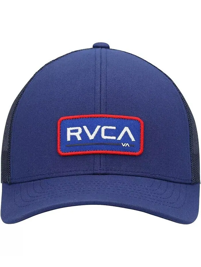 Мужская темно-синяя кепка с логотипом Ticket Trucker III Snapback Rvca — изображение 2 из 3