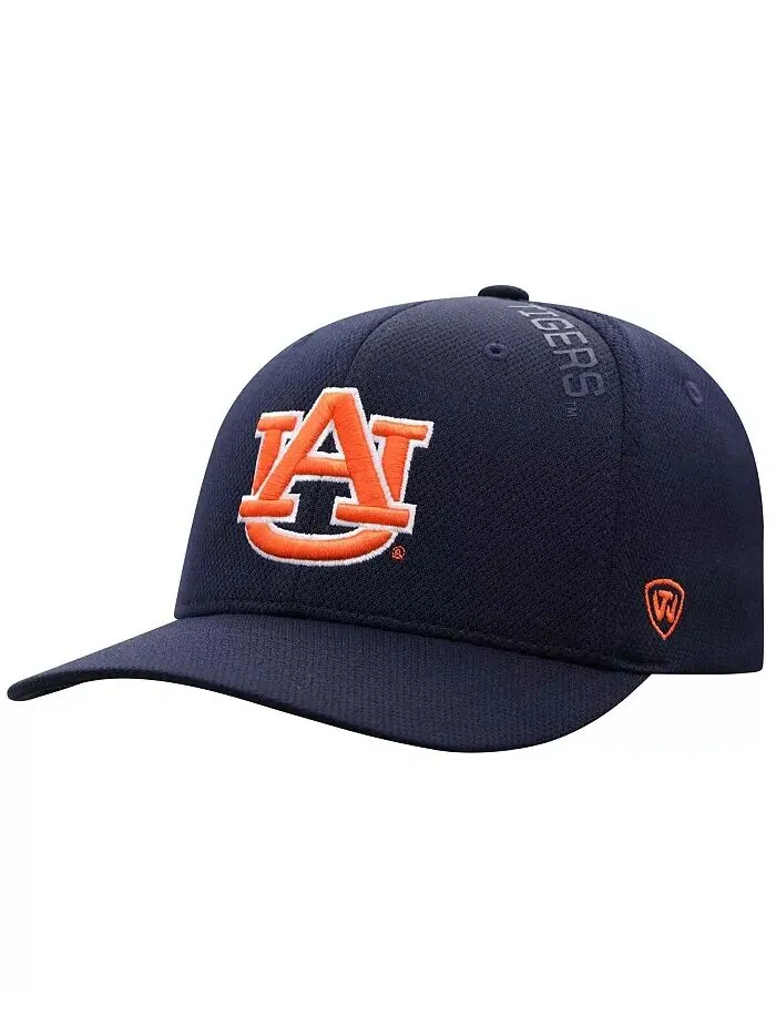 Мужская темно-синяя шапка Auburn Tigers Reflex 2.0 Flex Fit Top of the World — изображение 1 из 4