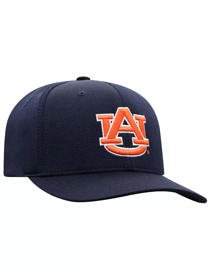 Мужская темно-синяя шапка Auburn Tigers Reflex 2.0 Flex Fit Top of the World — изображение 3 из 4