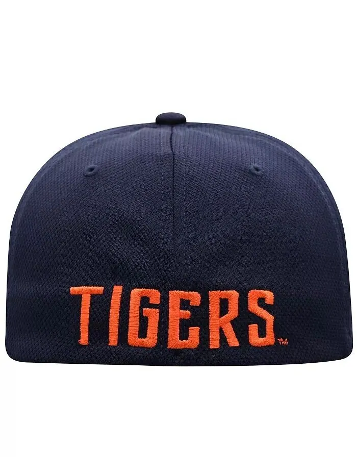 Мужская темно-синяя шапка Auburn Tigers Reflex 2.0 Flex Fit Top of the World — изображение 4 из 4