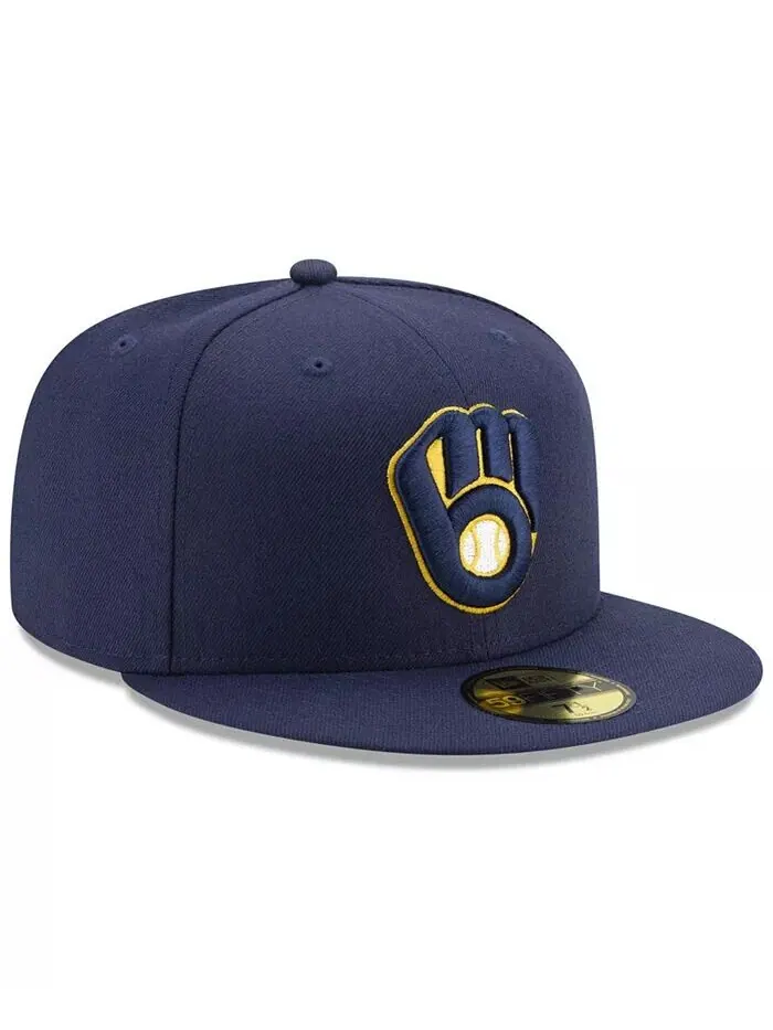 Кепка приталенного кроя Milwaukee Brewers Authentic Collection 59FIFTY New Era — изображение 3 из 4