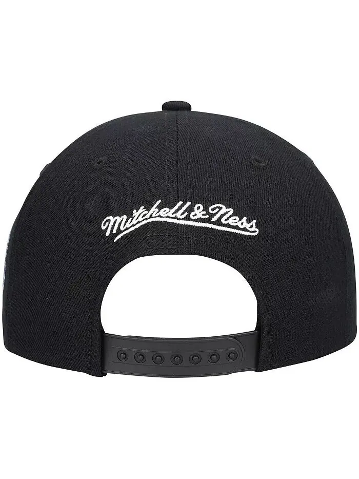 Мужская черная кепка Snapback Dallas Mavericks Hardwood Classics Script 2.0 Mitchell & Ness — изображение 4 из 4