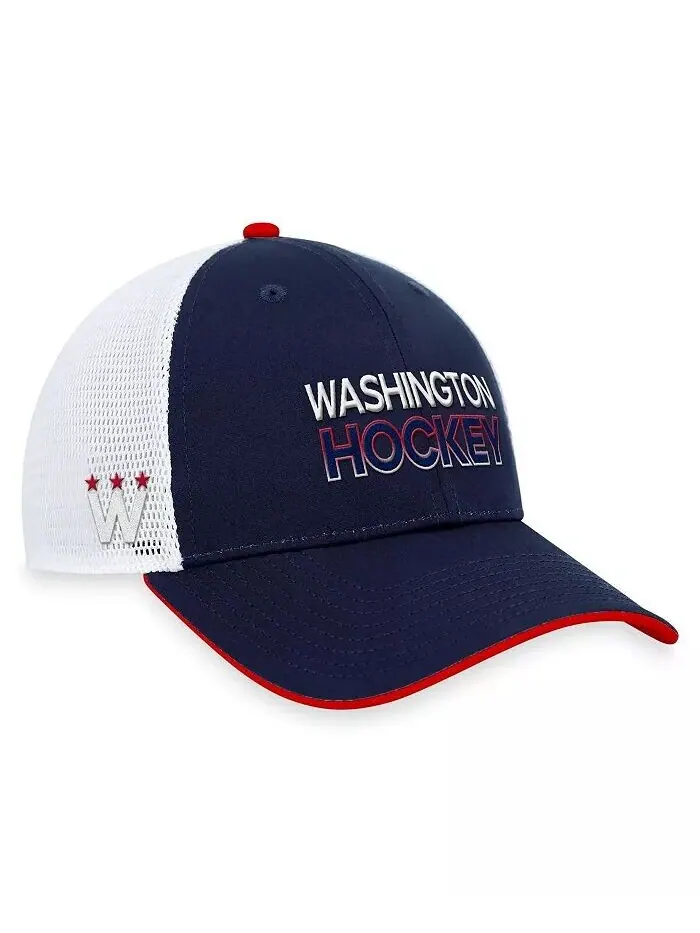 Мужская темно-синяя кепка Washington Capitals Authentic Pro Alternate Jersey Trucker Adjustable — изображение 1 из 4