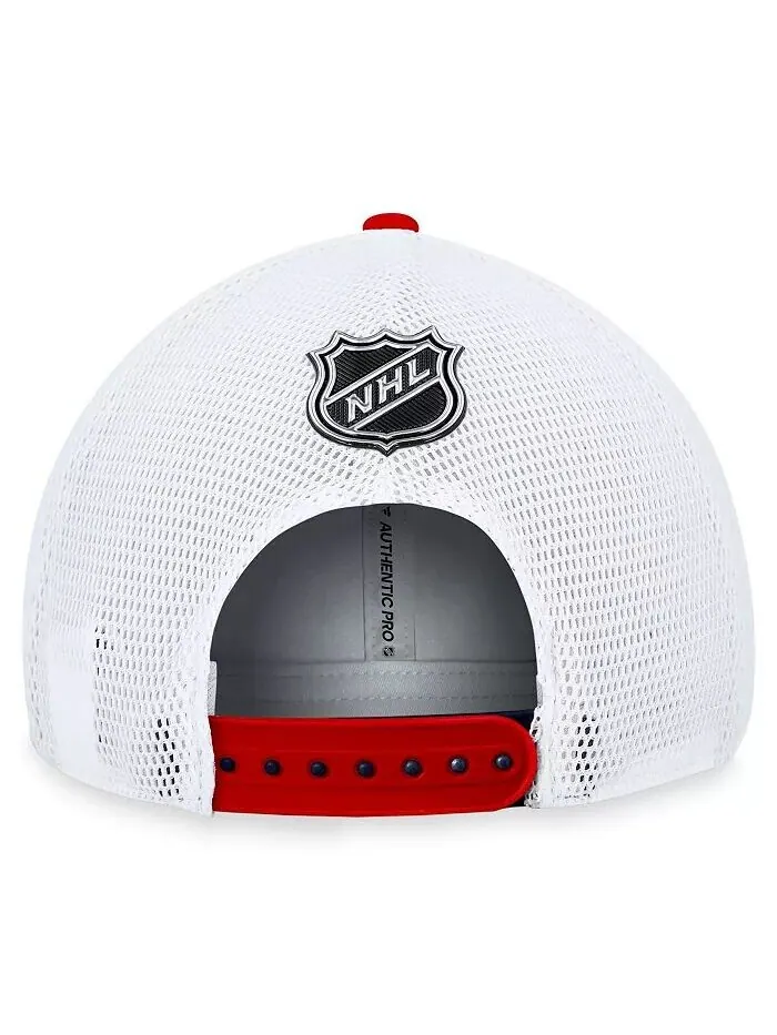 Мужская темно-синяя кепка Washington Capitals Authentic Pro Alternate Jersey Trucker Adjustable — изображение 2 из 4