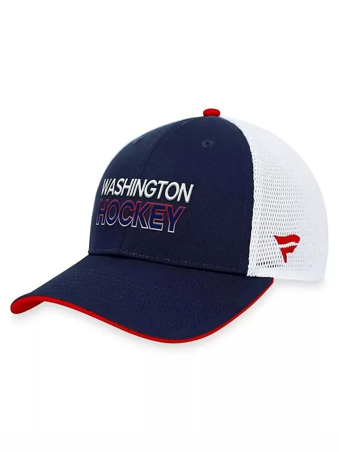 Мужская темно-синяя кепка Washington Capitals Authentic Pro Alternate Jersey Trucker Adjustable — изображение 4 из 4