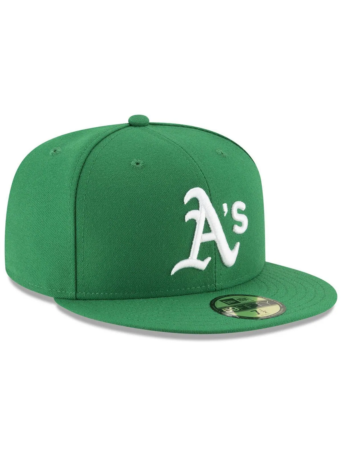 Кепка приталенного кроя Oakland Athletics Authentic Collection 59FIFTY New Era — изображение 3 из 4, зеленый