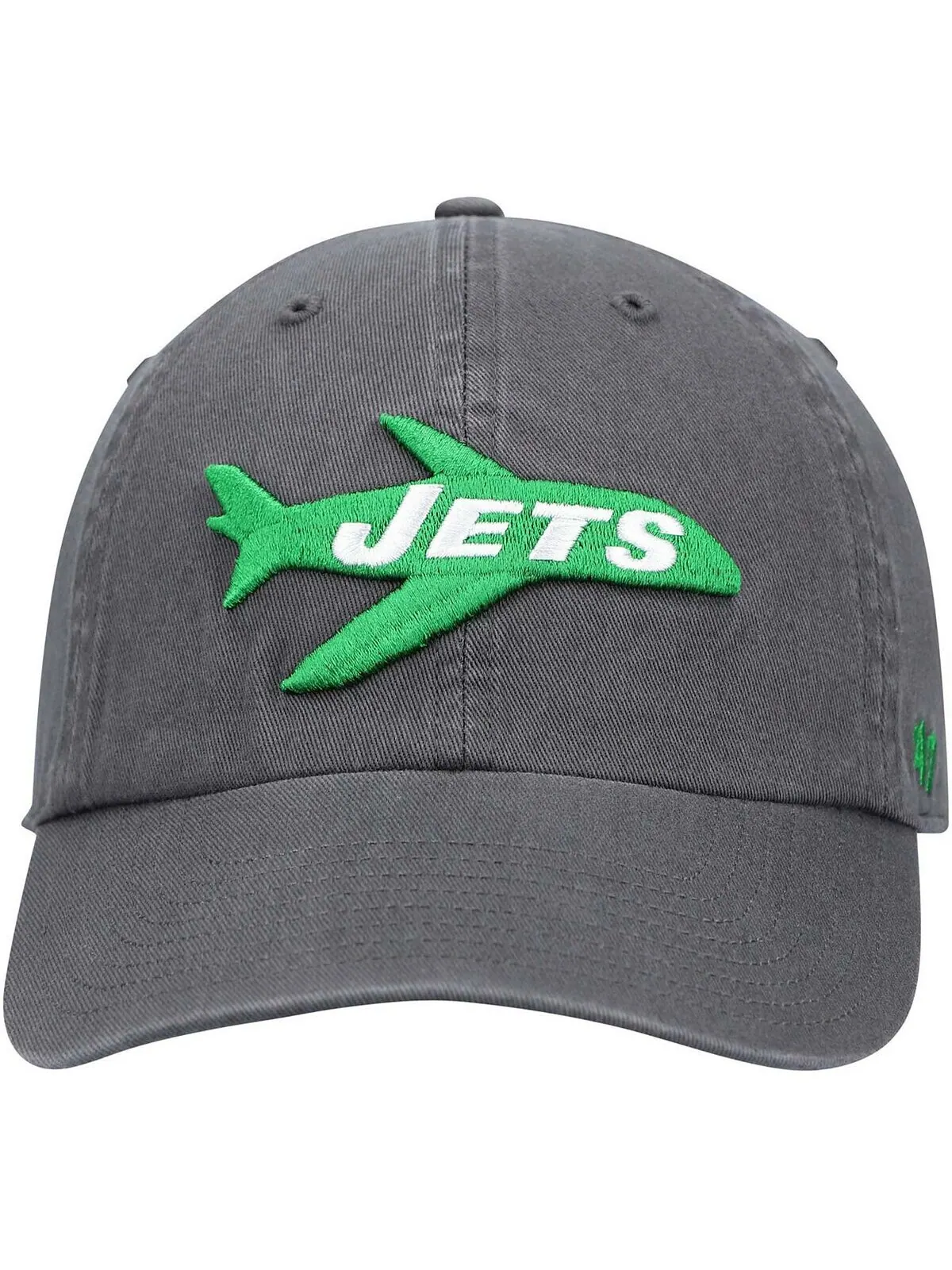 Мужская темно-серая регулируемая кепка New York Jets Clean Up Legacy '47 Brand — изображение 2 из 4, темно-серый