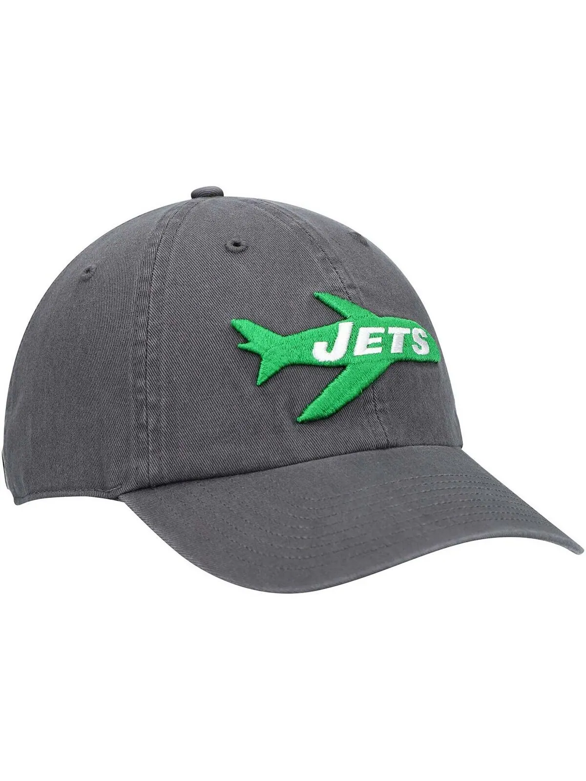 Мужская темно-серая регулируемая кепка New York Jets Clean Up Legacy '47 Brand — изображение 3 из 4, темно-серый