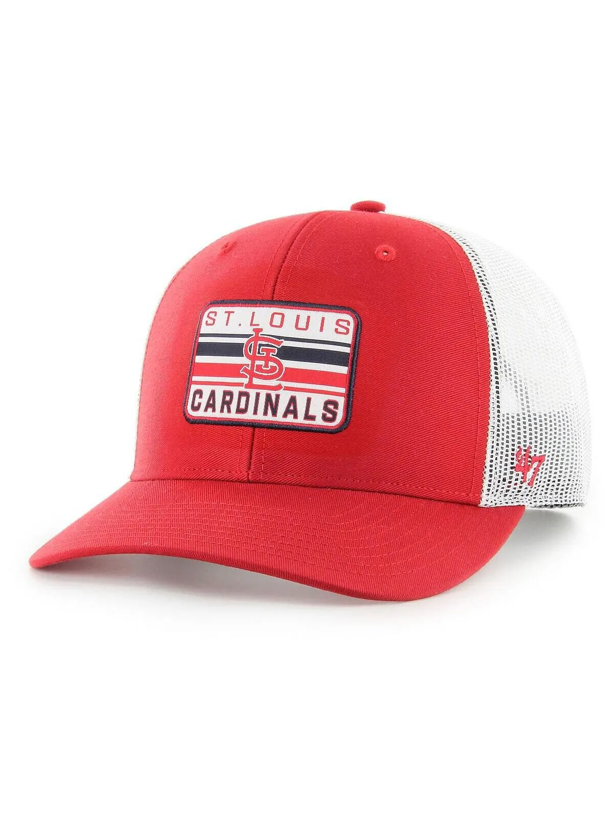 Мужская красная регулируемая кепка St. Louis Cardinals Drifter Trucker '47 Brand — изображение 1 из 2, красный